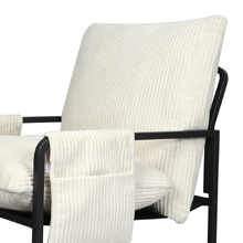 Avenel Corduroy Semi-Compressed Accent Chair